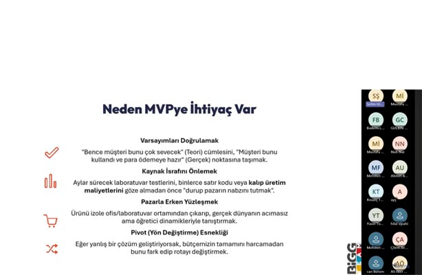 MODÜL 2: DEĞER ÖNERİSİ VE ÜRÜN TANIMI EĞİTİMİ GERÇEKLEŞTİRDİK