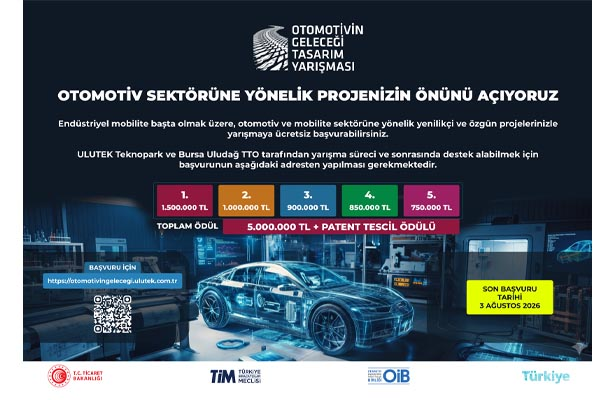 OTOMOTİVİN GELECEĞİ TASARIM YARIŞMASI İÇİN SON BAŞVURU TARİHİ: 3 AĞUSTOS 2026   